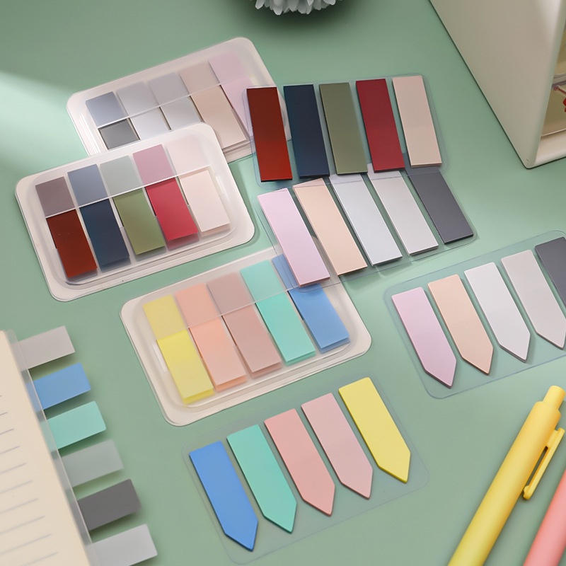 Set 5 Túi Sticker Morandi Nhiều Màu Sắc Phong Cách Retro