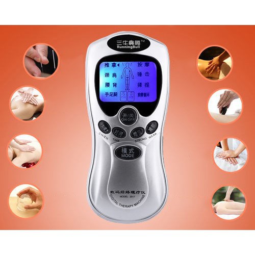 Máy Massage Bấm huyệt Xung Điện với 4 miếng dán SYK-208