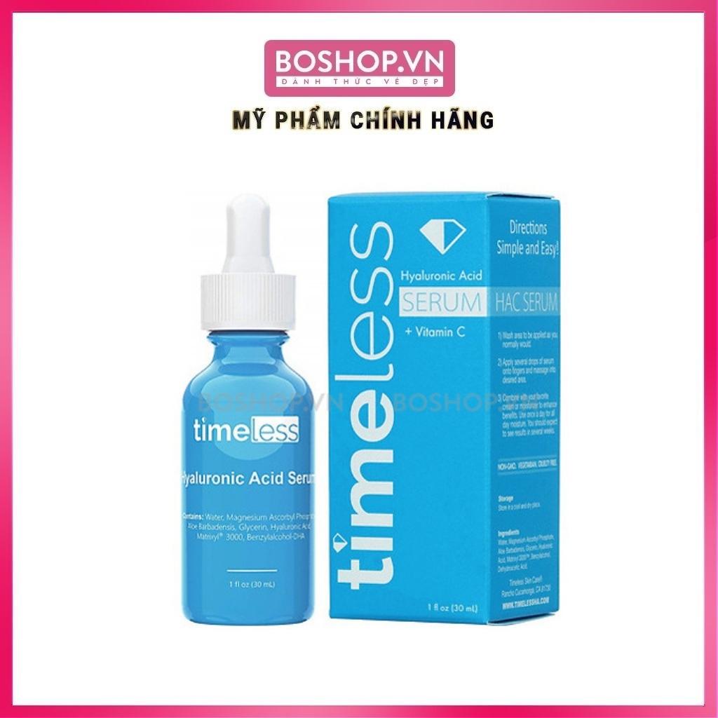 Tinh Chất Cấp Nước, Sáng Da Timeless Hyaluronic Acid + Vitamin C Serum 30ml