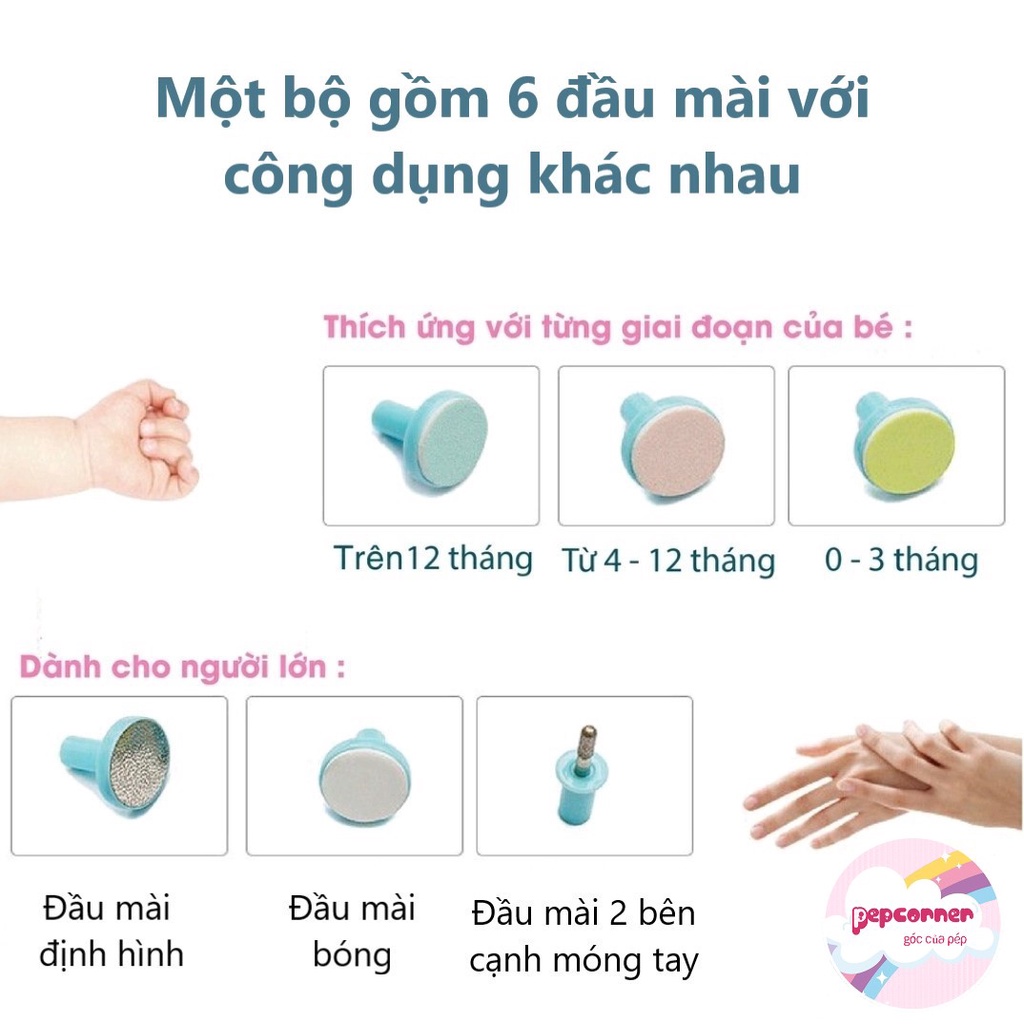 Máy mài cắt móng tay điện đa năng an toàn cho bé và cả gia đình