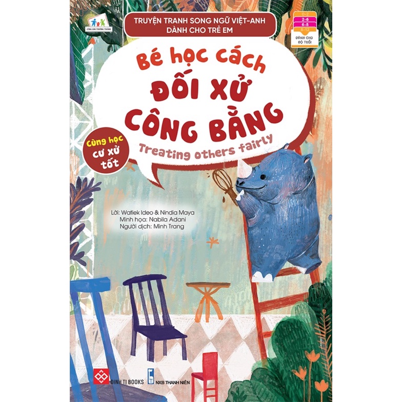 Sách - Combo Truyện Tranh Song Ngữ Việt-Anh Dành Cho Trẻ Em - Cùng Học Cư Xử Tốt (Bộ 10 Cuốn)