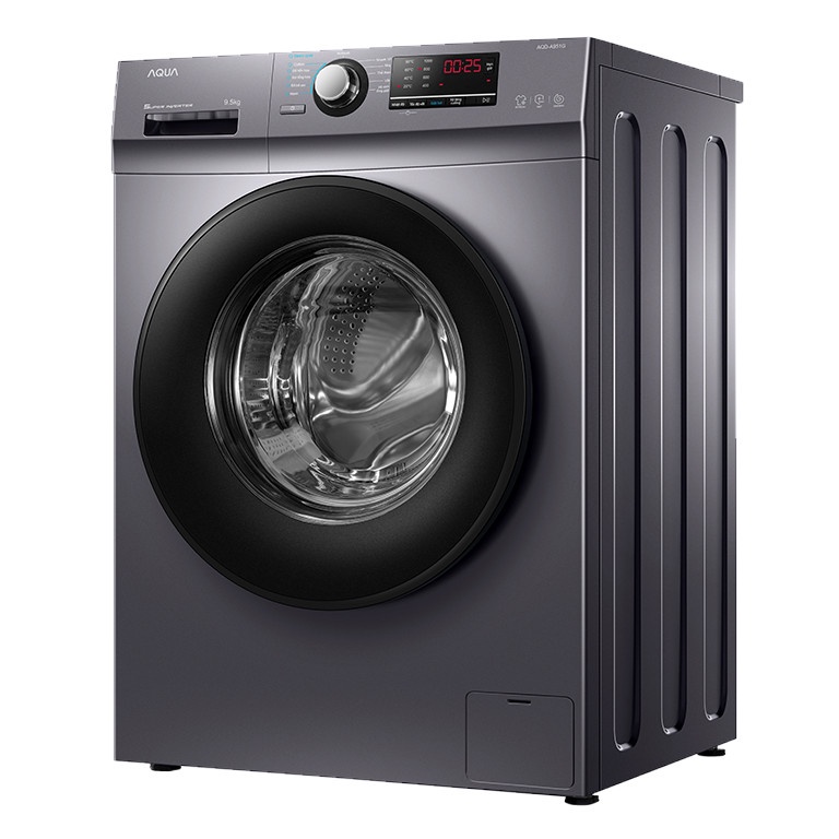 AQD-A951G.S  - Máy giặt cửa trước Aqua 9kg AQD-A951G Ghi nhớ chương trình giặt, Chế độ giặt hơi nước