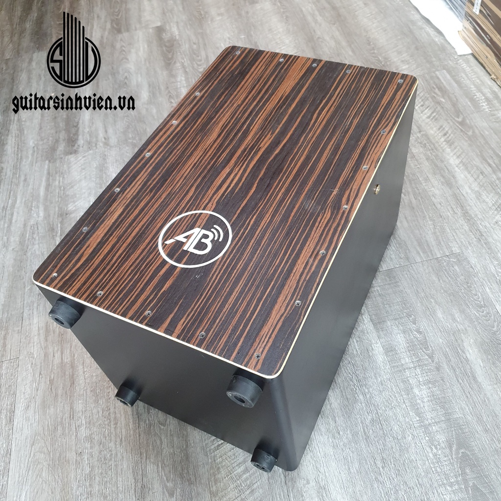 Trống cajon AB-D1 Drum màu đen nâu - Trống âm vang chắc nhịp cho bạn m