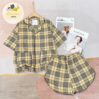 Đồ ngủ pijama DƠI đùi chất lụa Mango