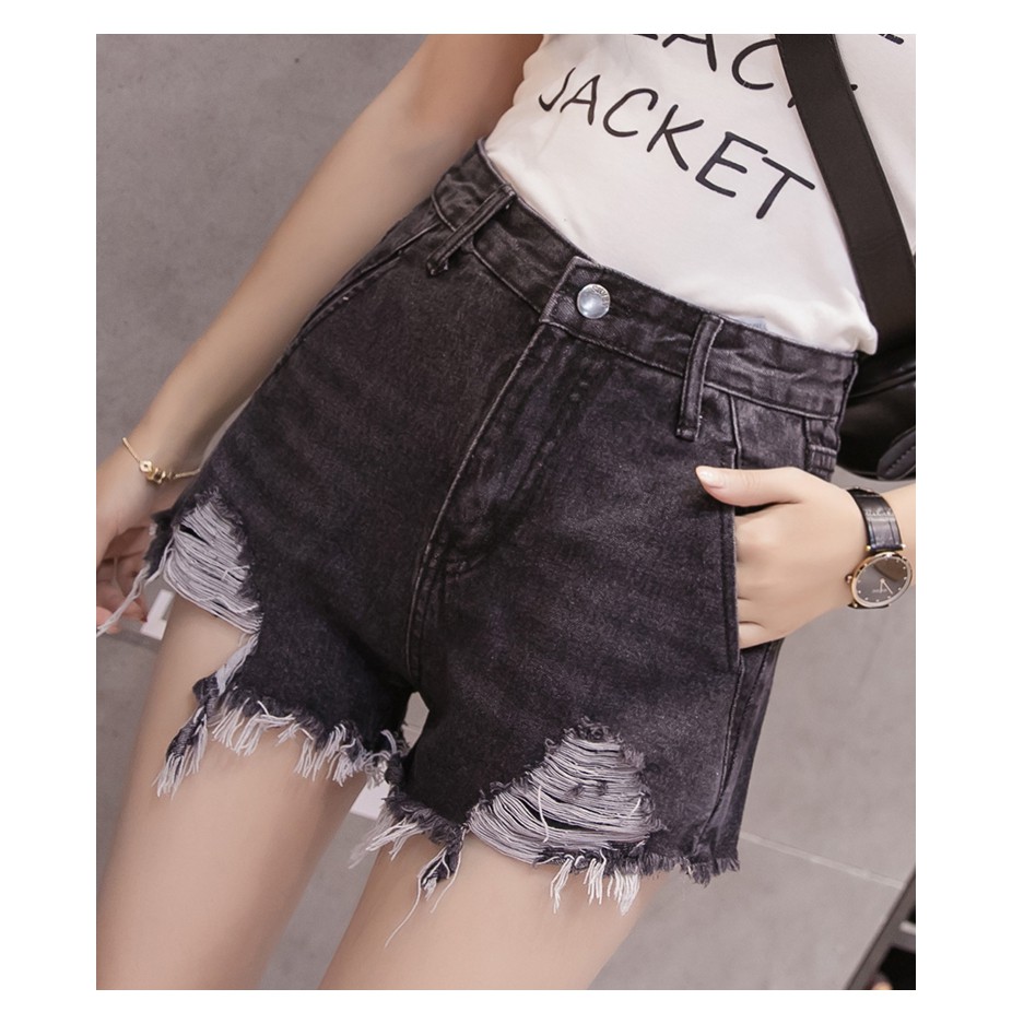 Quần Đùi Jeans Rách Thời Trang