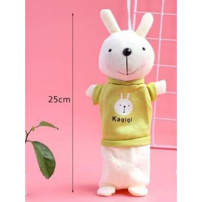 Túi đựng bút vải thỏ bông, túi đựng viết cute đồ dùng học tập dễ thương văn phòng phẩm làm quà tặng học sinh