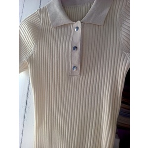 Set áo polo kèm chân váy len ôm chữ A Jennie BlackPink , Kim Joo Jung Backstreet Rookie