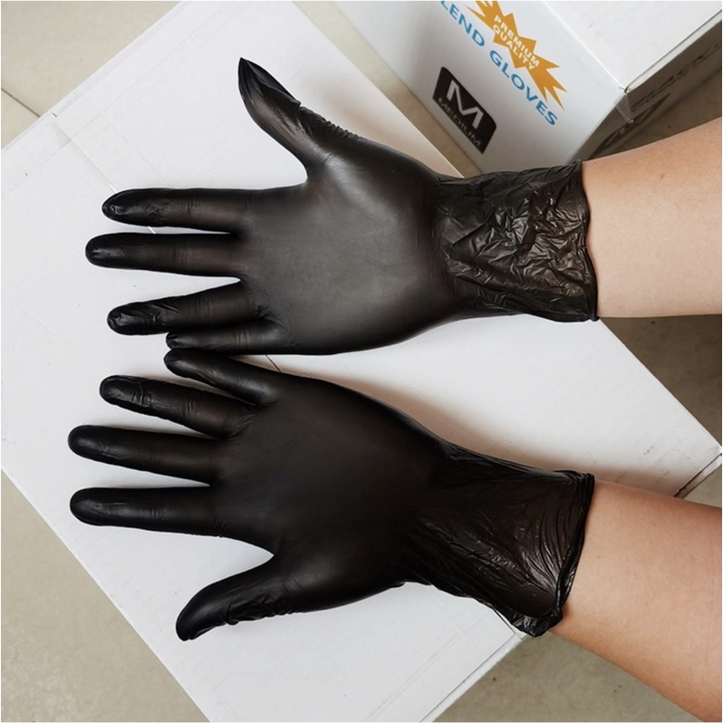 Găng Tay Cao Su Đen, Găng Tay Y Tế Hộp 100 Chiếc