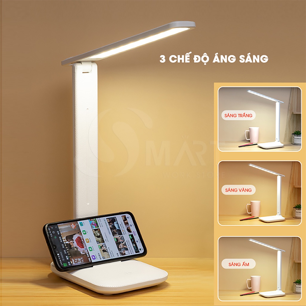 Đèn Học Để Bàn Chống Cận BAOLIANG Chính Hãng Tích Điện Cảm Ứng Siêu Nhạy