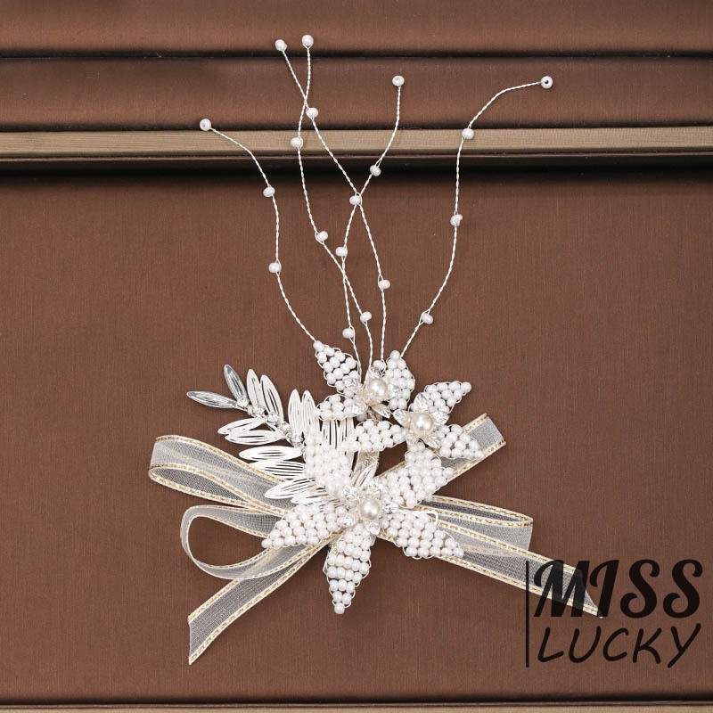 Trâm Cài Tóc Trang Trí Đính Đá Và Ngọc Trai Xinh Xắn Cho Nữ