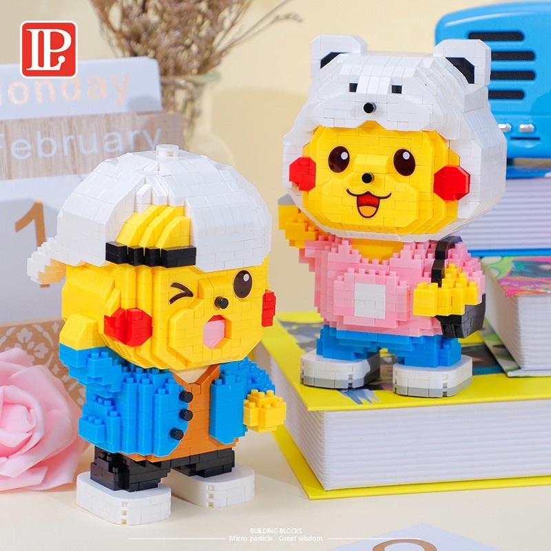 Đồ Chơi Lego 3D Pikachu phong cách hiphop