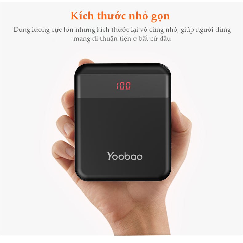 ✪ CHÍNH HÃNG ✪ Pin Dự Phòng 10000mAh QC3.0+Huawei FCP LED báo phần trăm điện áp M4Q Black