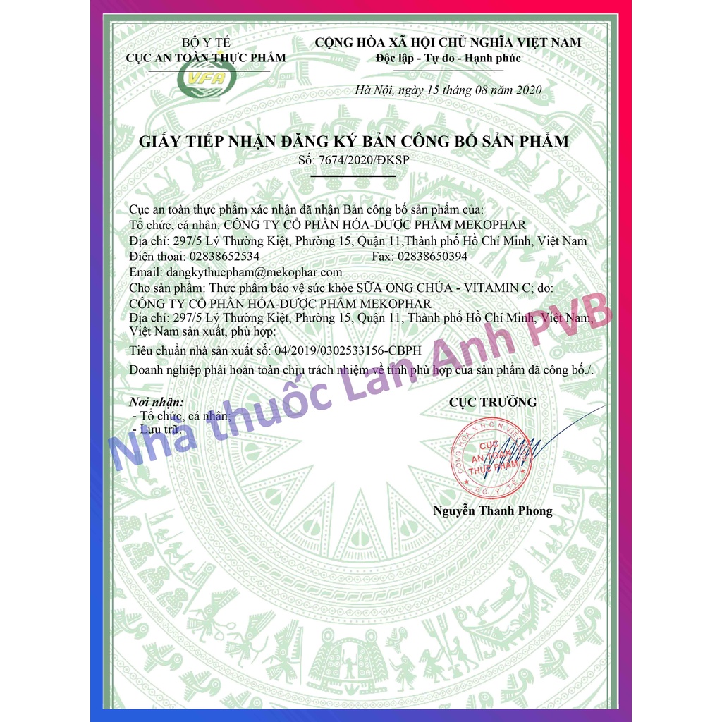 Kẹo sữa ong chúa Vitamin C cho bé.