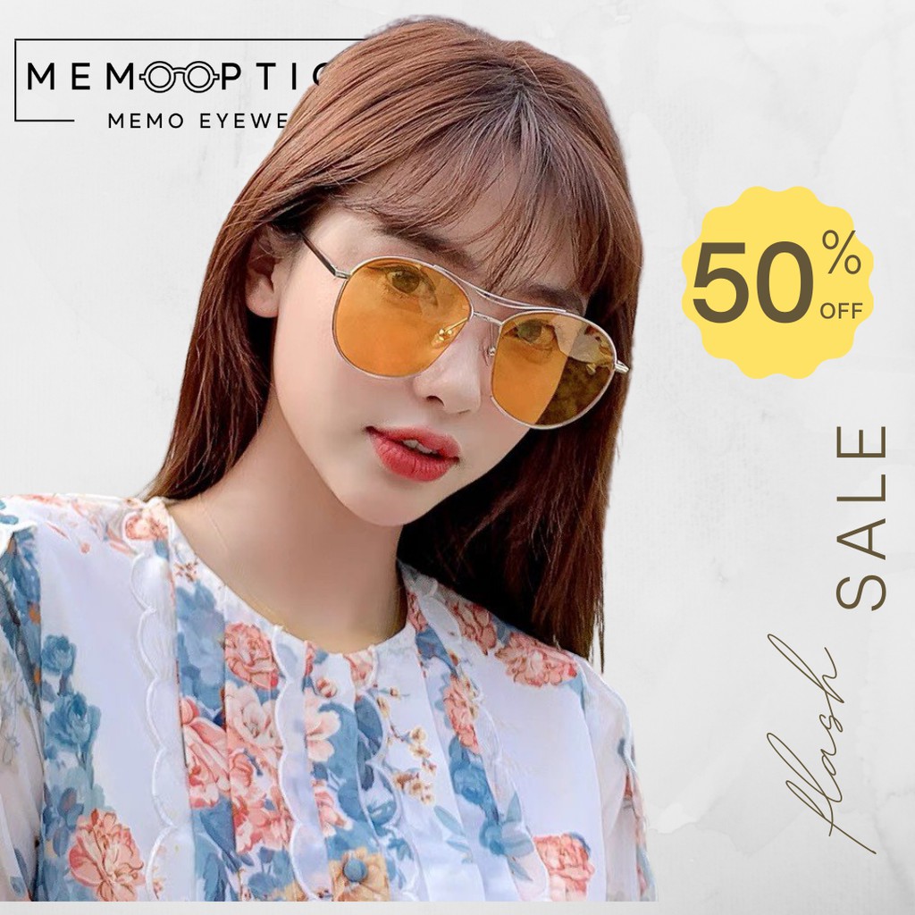 Kính Mát Thời Trang Nữ Phong Cách Cổ Điển Hàn Quốc Pazzin Khung Lớn- Chống UV400