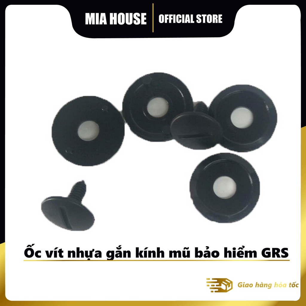 Ốc vít nhựa gắn kính mũ bảo hiểm