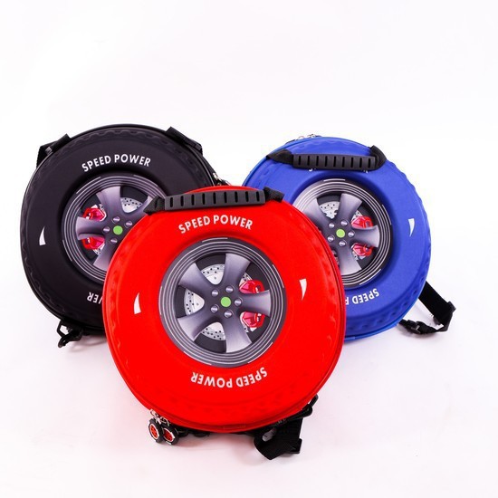 [Hot]-Ba lô hình bánh xe 3D cho bé trai
