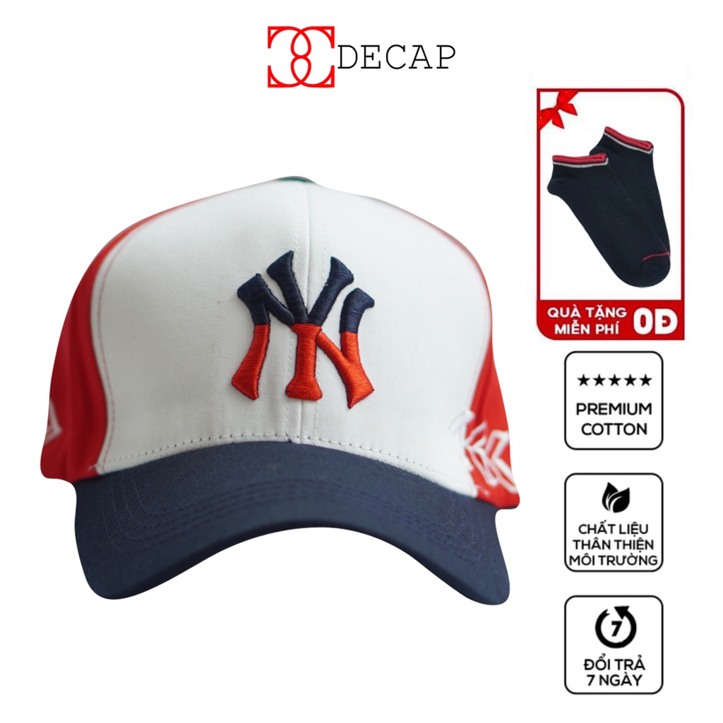 Nón mũ kết lưỡi trai thời trang phom đẹp nam nữ unisex ulzzang chất vải kaki snapback kiểu NY |DECAP SHOP