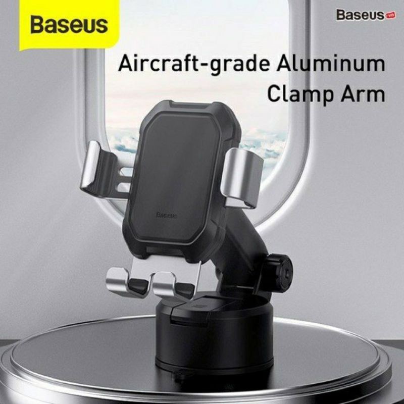 Bộ giá treo điện thoại dùng gắn kính hoặc táp lô trên xe hơi Baseus Simplism Gravity (Car Mount/ Holder with Suction Bas