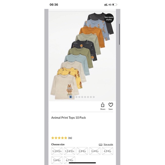 Set 5 hoặc 10 áo George uk 💥Hàng chính hãng Anh