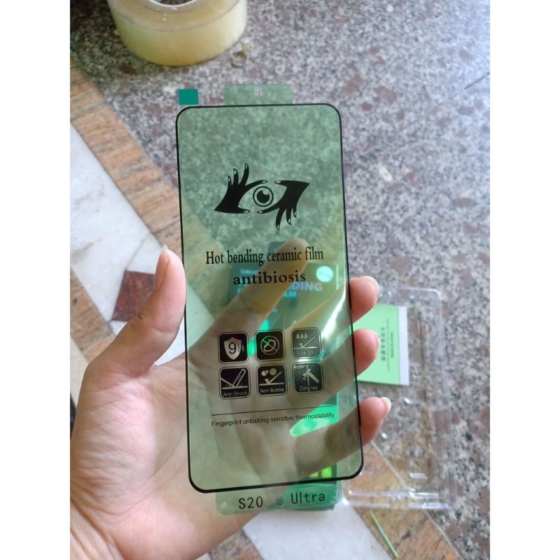 Miếng dán dẻo Full màn Samsung S21, S21 Plus, S21 Ultra, S20 ultra Cảm ứng siêu mượt chống