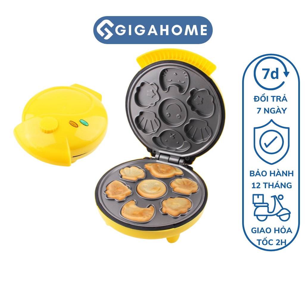 Máy Nướng Bánh Hình Thú GIGAHOME Làm Bánh Quy, Bông Lan Chống Dính Cao Cấp 1049
