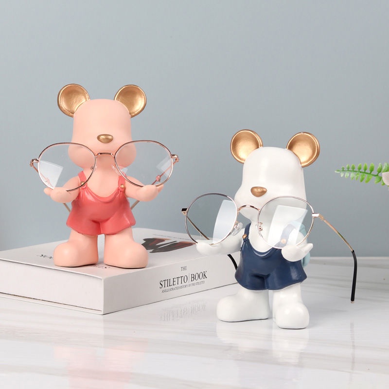 Giá Đỡ Mắt Kính Hình Doraemon Nhỏ Nhắn Xinh Xắn Trang Trí Nội Thất Hoạt Hình người giữ kính vật trang trí