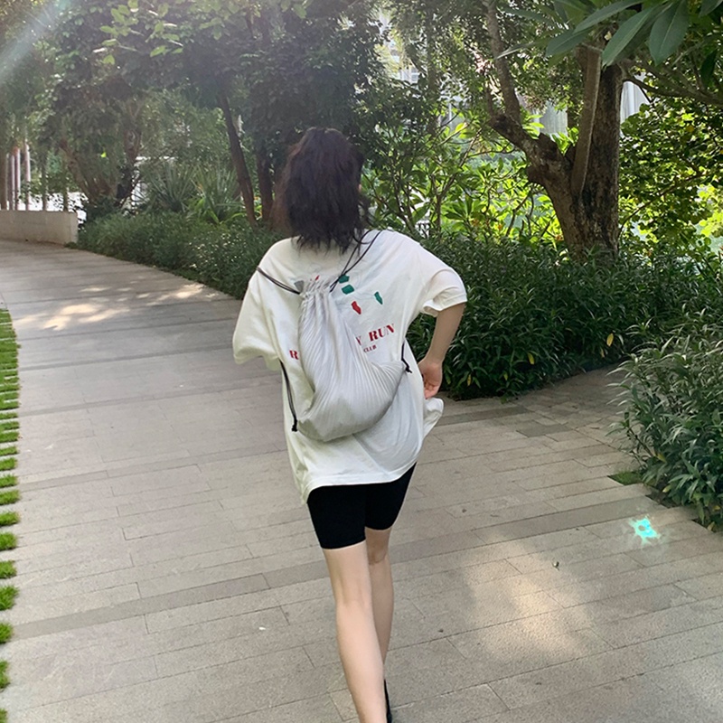 NRVP Áo Thun Cotton Tay Ngắn Cổ Tròn Màu Trơn Thời Trang Dành Cho Nữ