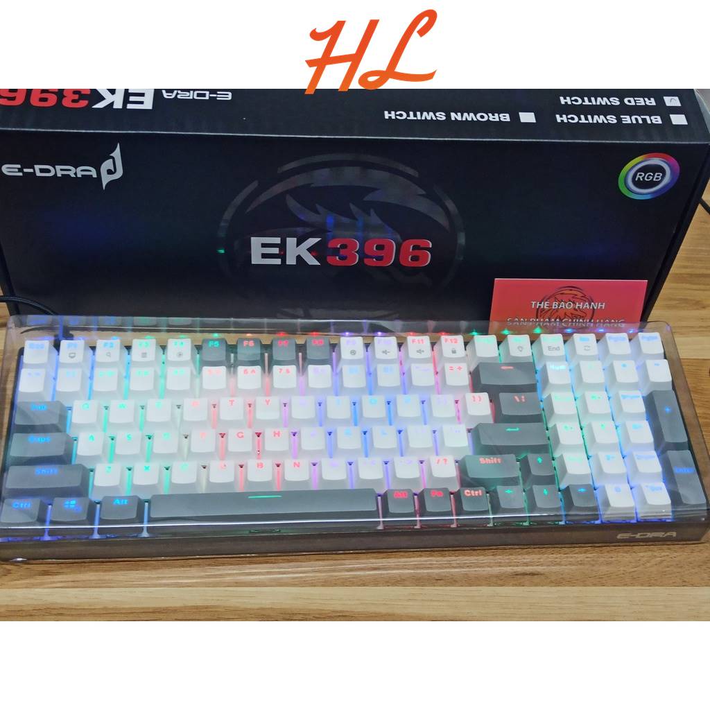 Bàn Phím Cơ Có Dây E-Dra EK396 Led RGB  - BH 2 Năm - Hưng Long PC