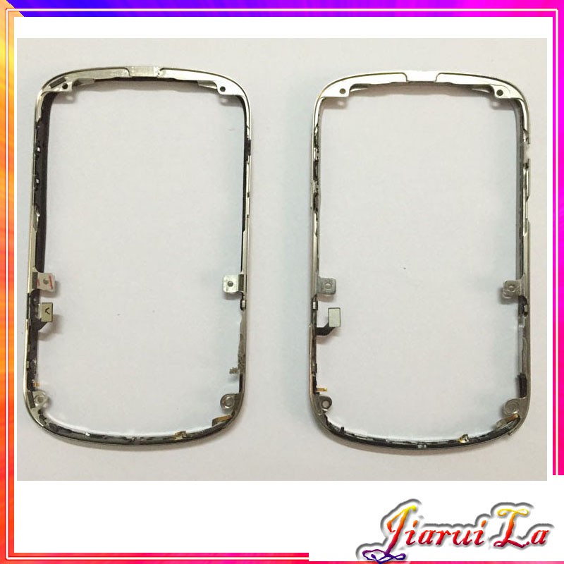 Original New Silvery/Gold Metal Middle Frame Bezel Plate For Blackberry Bold 9900 Frame Housing With Side Button Key