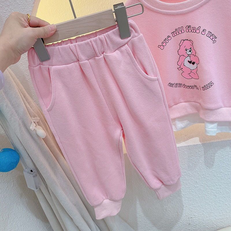 [Babycat] Hàng Có Sẵn Áo Sweater Giả Hai Mảnh Phong Cách Nhật Bản Hàn Quốc Nhật Bản Mùa Xuân Thu Giản Dị Dành Cho Bé Gái