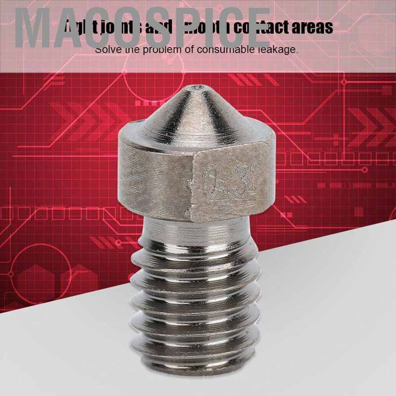 Bộ 10 Đầu Phun Chuyên Dụng Cho Máy In 3d 0.2 / 0.3 / 0.4 / 0.5mm V6