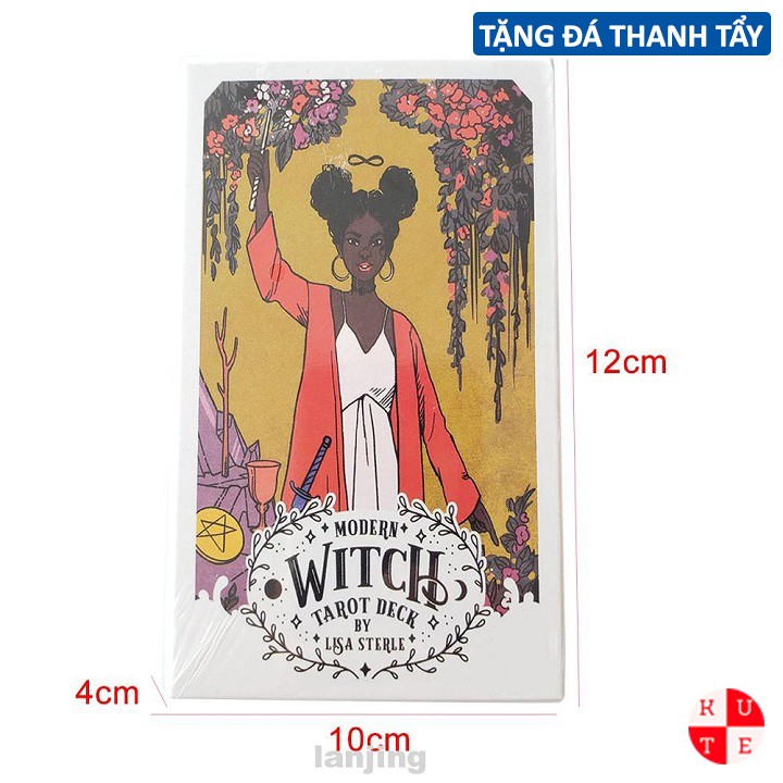 Bài Modern Witch Tarot 78 Lá Bài Tặng Đá Thanh Tẩy C47