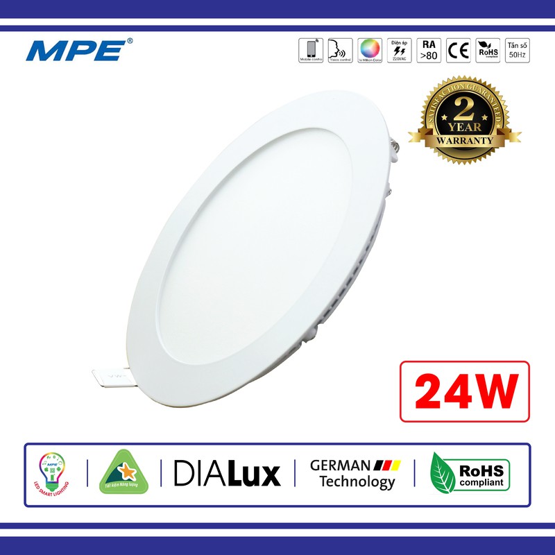 Đèn led âm trần 24W Tròn MPE RPL-24 ( Tiêu chuẩn Châu Âu ) - Điện Việt