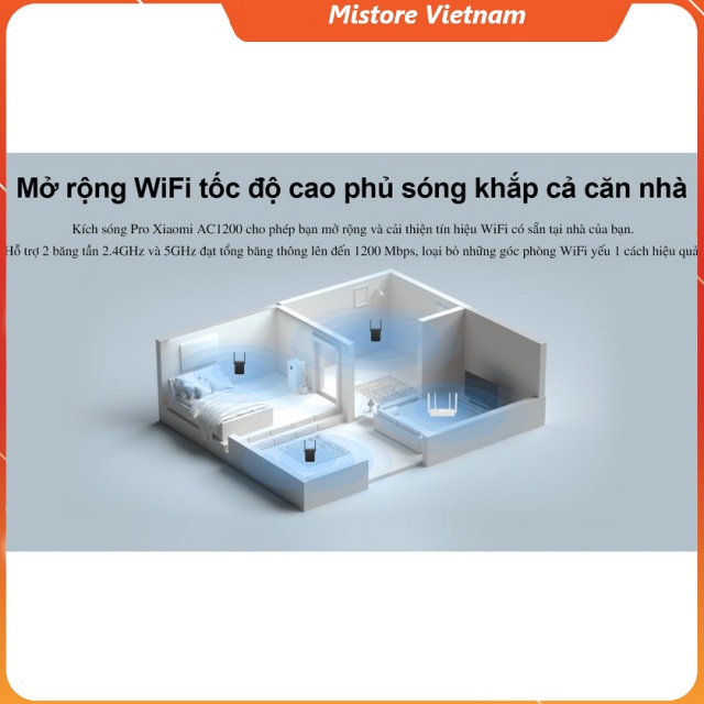 Bộ Kích sóng wifi Xiaomi AC1200 Mi wifi range extender quốc tế