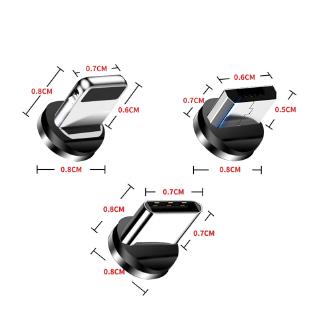 Đầu cáp sạc USB từ tính với đầu Type-C Lightning Micro USB chất lượng cao cho iOS Android