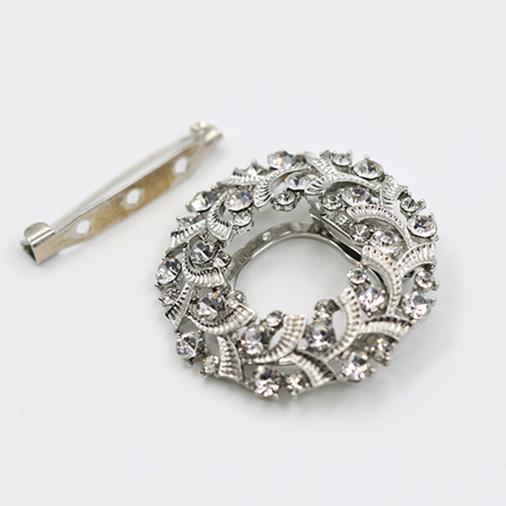 Kẹp khăn choàng cổ đính đá nhân tạo thời trang cá tính cho nữ