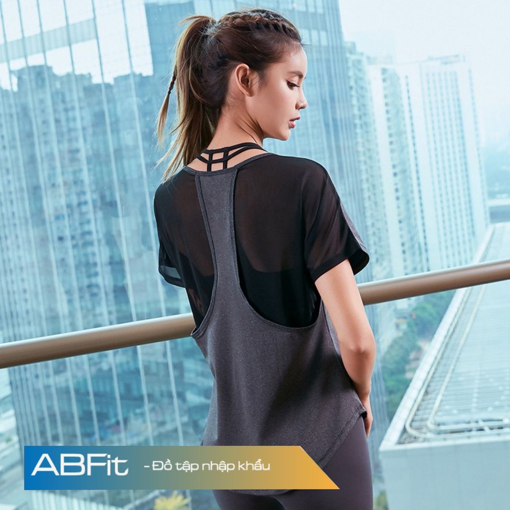 Áo ba lỗ nữ, đồ tập gym yoga aerobic