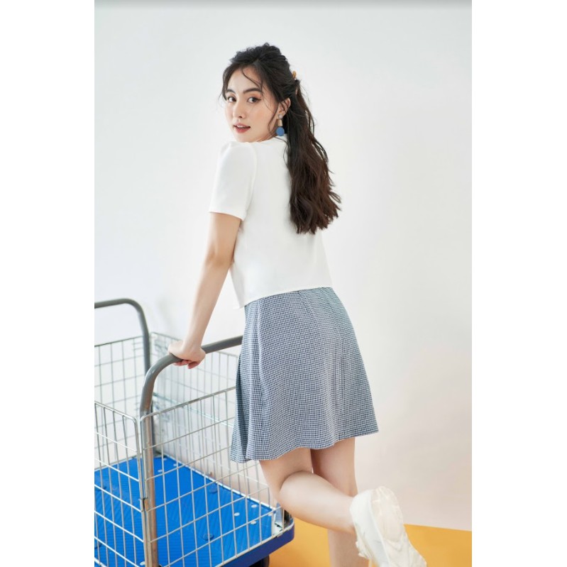 Chân váy mini họa tiết ziczac xếp ly basic 1CV1041 | BigBuy360 - bigbuy360.vn