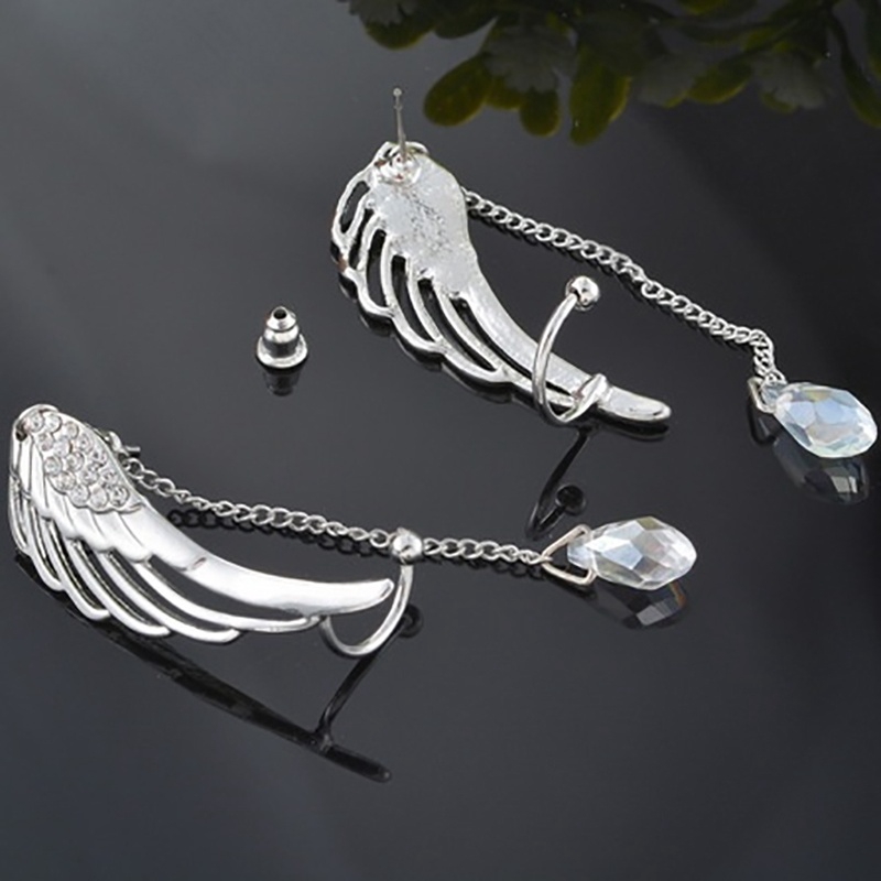 Angel Wing Earring Crystal Earrings Drop Dangle Ear Stud For Gift