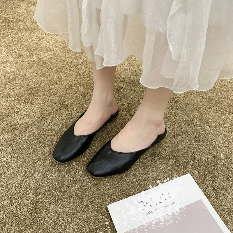 Giày Da Bệt Đế Bằng Thời Trang Cho Nữ