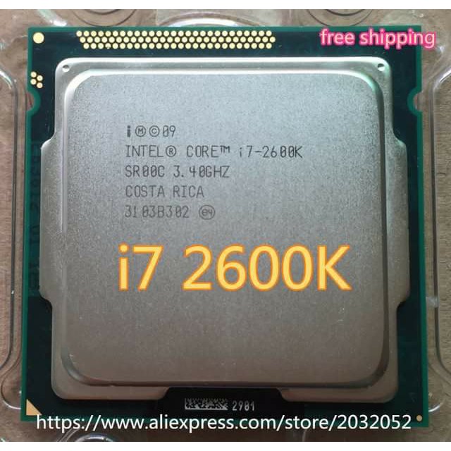 [Mã 159ELSALE hoàn 7% đơn 300K] Bộ vi xử lý intel core i7 2600 / i7 2600k / i7 2700k. Socket 1155, 4 lõi 8 luồng