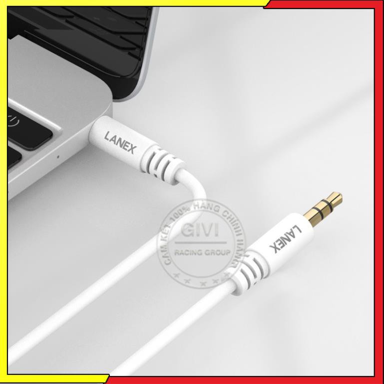 Cáp Audio Lanex LDS-A05 nhựa PVC, jack kết nối 3.5mm, dài 2.0m, tương thích nhiều thiết bị