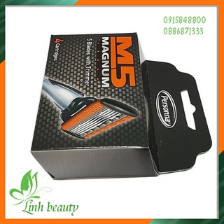 Hộp 4 đầu cạo 5 lưỡi Personna M5 magnum - Hàng nhập khẩu Mỹ