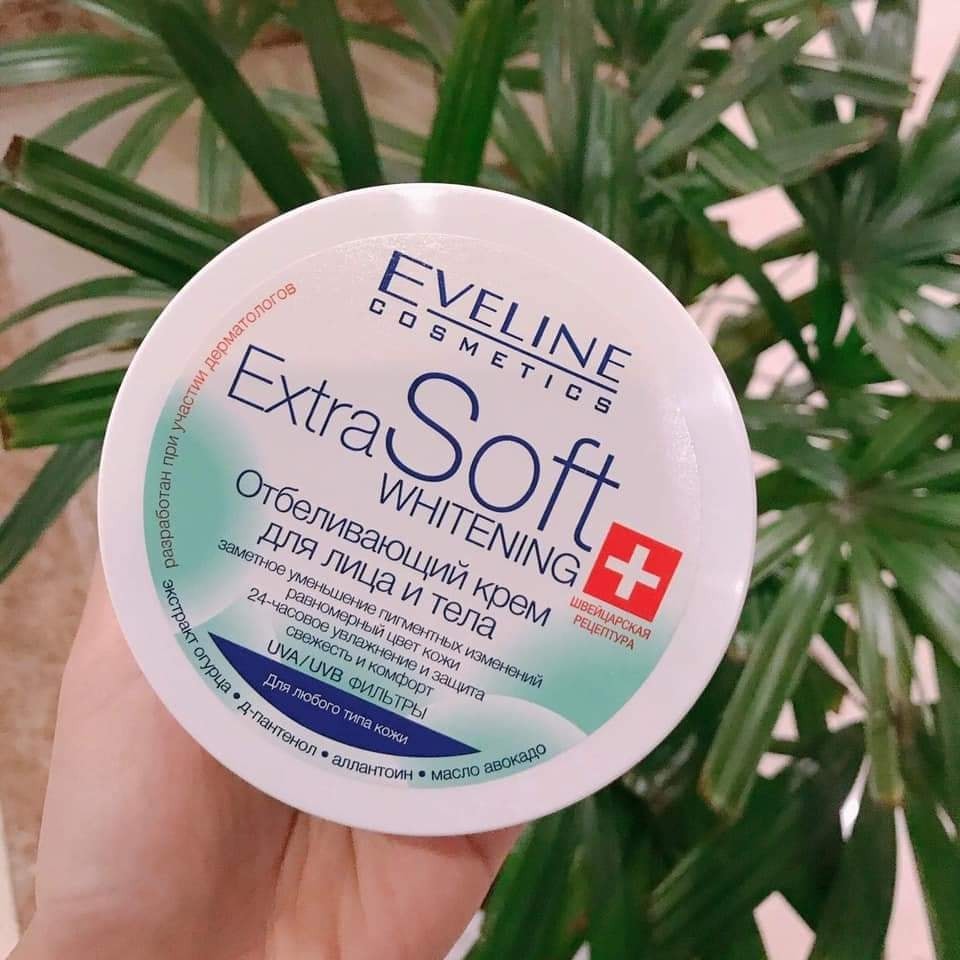 Kem Dưỡng Trắng Da Mặt Và Body EVELINE Extra Soft Whitening Face and Body Cream  - enshopvn.com