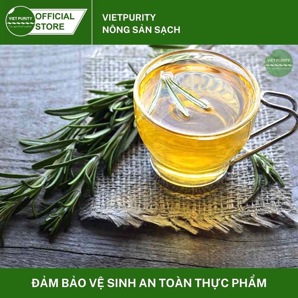 Lá hương thảo rosemary Vietpurity sấy khô 50g - Dùng làm trà, gia vị ướp