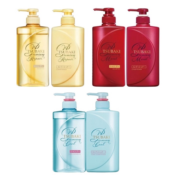 Dầu Gội Xả Tsubaki Premium 490ml
