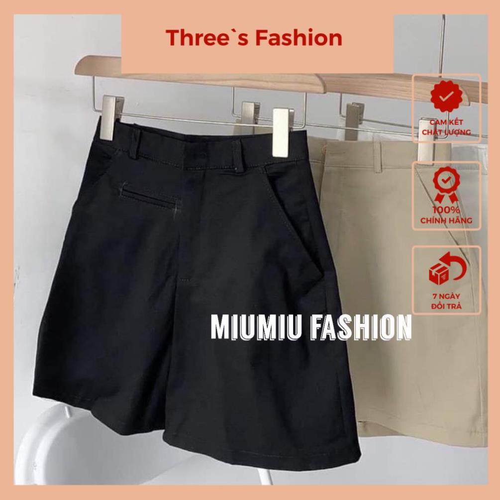 Quần shorts nữ-quần sooc nữ lưng cao túi mổ chất kaki phong cách Hàn Quốc hdx.