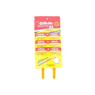 Dao Cạo Râu Cán Vàng Gillette Super Thin