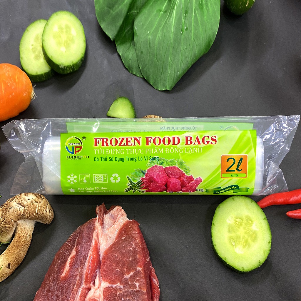 Túi đựng thực phẩm đông lạnh 2L Vipaco