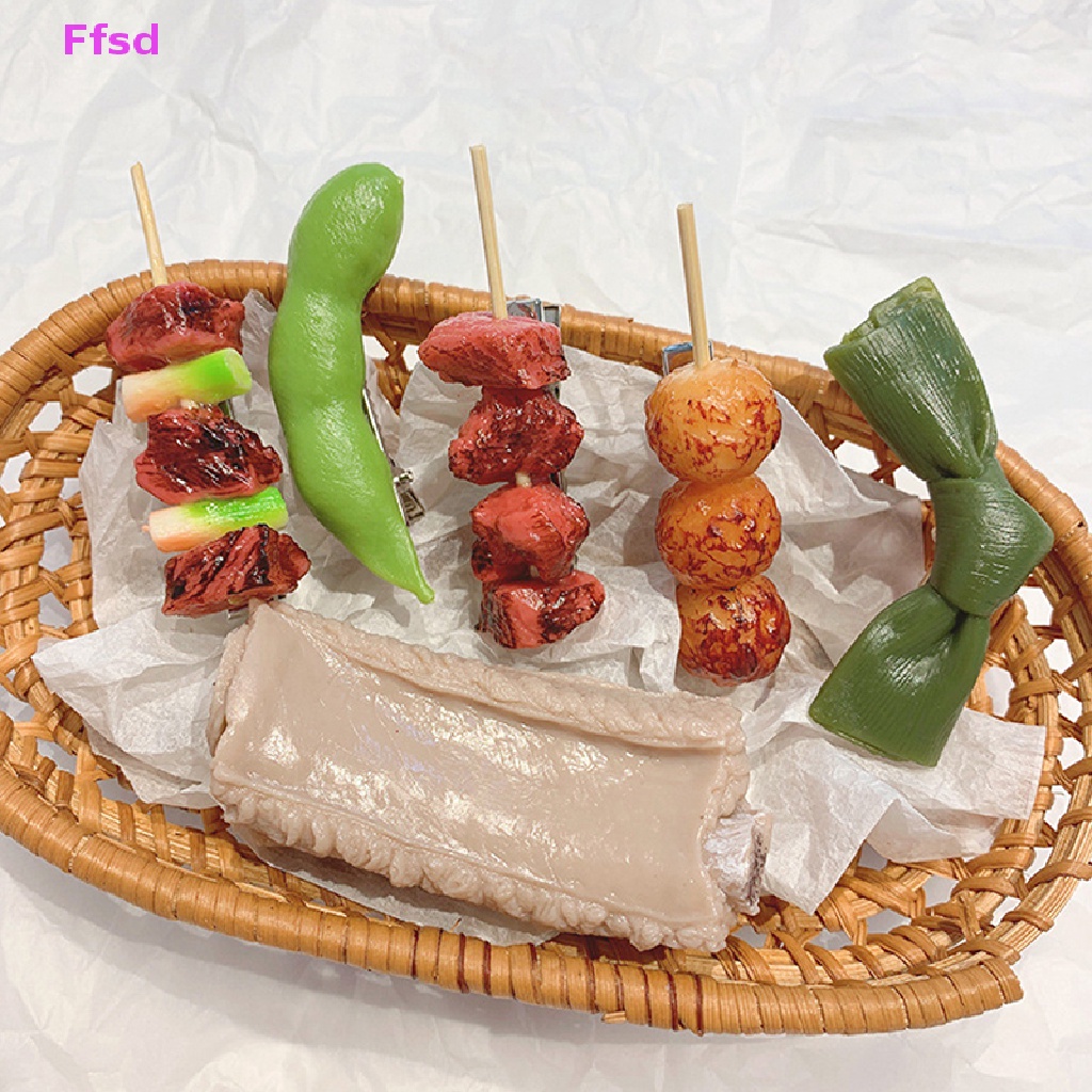 {Ffsd} Kẹp Tóc Hình Cánh Gà / Tôm / Khoai Tây Chiên Đồ Nướng Bbq Cho Nữ